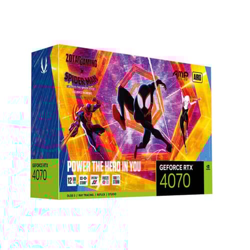 Zotac Gaming RTX 4070 Amp Airo Spider Man 12GB Graphics Card